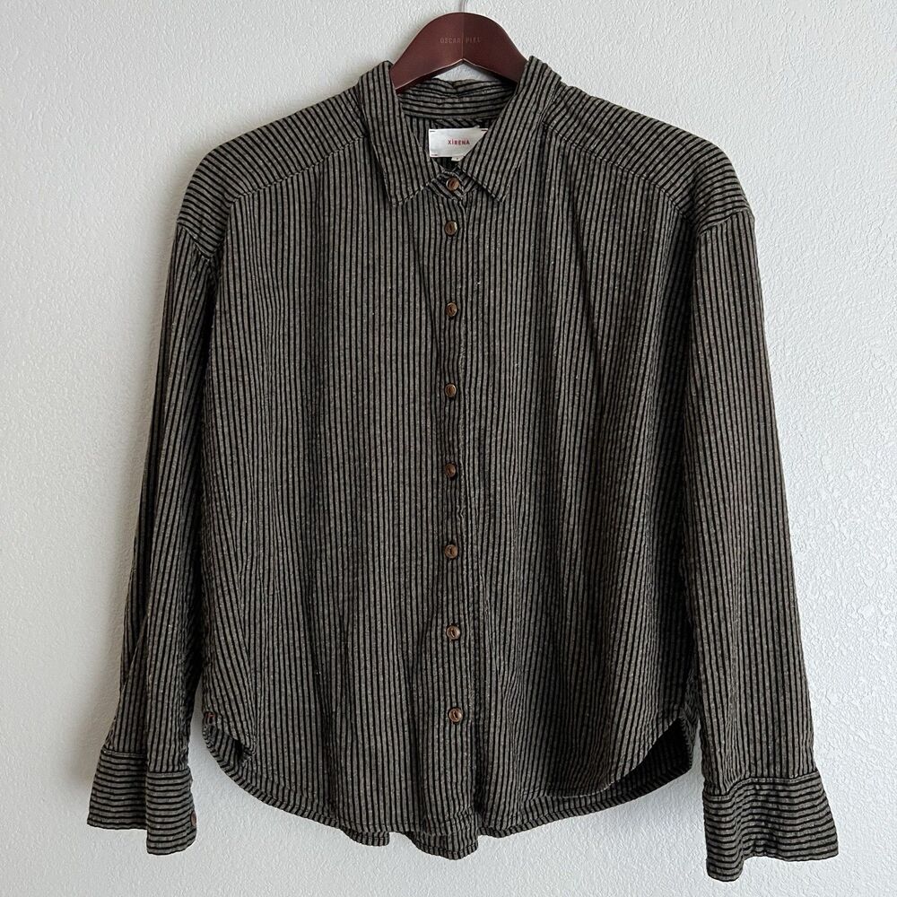 Xirena Serafina Shirt In Phantom Stripe size Small